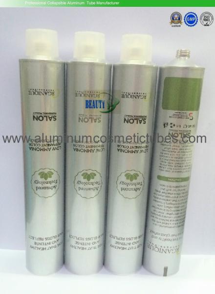 Shampoo Collapsible Tubular Containers , 45ml 65ml 75ml Aluminum Tube Cosmetic