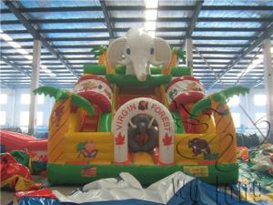Wholesale commercial kids Virgin Forest inflatable bouncer, inflatable jumping castle for park from china suppliers