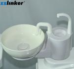 4 Holes Ceramic Spittoon Height 860mm Dental Chair Unit