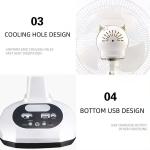 Mini Ventilateur GDlighting Solar Rechargeable Fan With AGM 12V 5Ah Battery