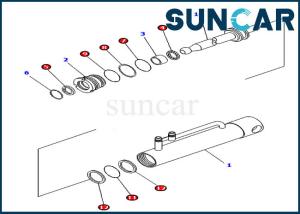 Wholesale Corrosion Resistance 707-99-11010 Hydraulic Cylinder Repair Seal Kit For Komatsu D475A-3 from china suppliers