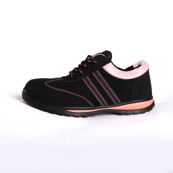 Fly Knit Fabric Upper Low Cut Safety Shoes Slip Resistant Rubber Outsole