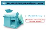 Stainless Steel Fertilizer Crushing Machine with 7.5kw*2 Power