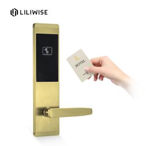 Wholesale Zinc Alloy Black Hotel Key Card Door Locks With ANSI Mortise MF1 Card Type from china suppliers