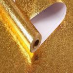 Contemporary Gold Metallic Wallpaper 200cm Self Adhesive Gold Foil Wallpaper
