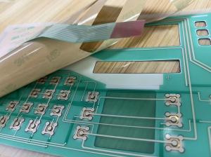 Wholesale Tactile Membrane Panel Switch Golden Plated Metal Domes PET Circut from china suppliers
