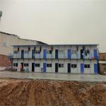 light steel inexpensive prefab homes with PVC sliding window for workers house
