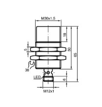 NRN30-30GS50-E2-IO-V1 Inductive Sensor with 30mm Working Range Brand New And Original