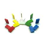 150pcs Colored 2.54mm Single Row Straight Pin Header X30 Female Socket X120 Gold