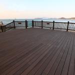 CARB Patio Marine Bamboo Composite Decking Flooring For Yachts