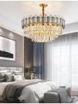 Creative Led Chandelier For Live Room Luxury Crystal Lamp gold light fixtures(WH