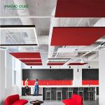 Polyester Fiber Sound Dampening Ceiling Tiles Decorative Design for Hotel