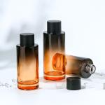 100ml 120ml 150ml Flat Shoulder Scrub Body Lotion Glass Bottle Flat Top Frosted