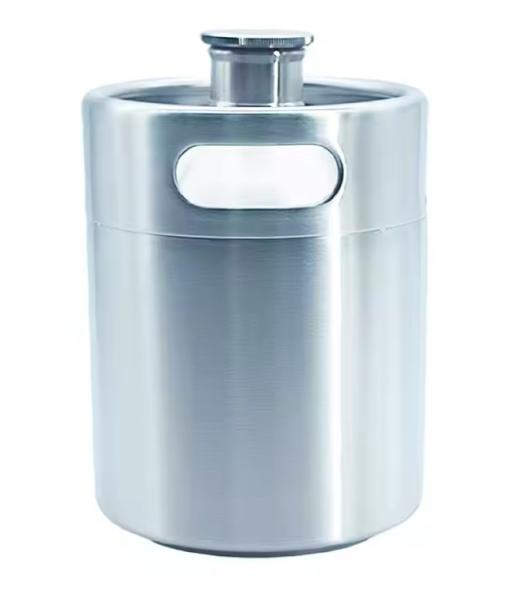 Custom Logo Electro Corrosion Printing Stainless Steel Beer Keg 2l 3.6l 4l
