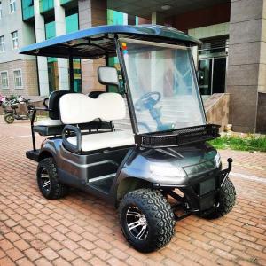 China Black Free ODM OEM 4 Seater 4 Wheel Drive Golf Cart LED Lighting on sale