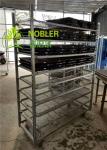 Greenhouse Mesh Wire Plant CC Container Flower Display Trolley Electric