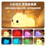 DC 6V Custom Baby Sleep Companion Lamp Silicone Rabbit Night Light for Kid Gifts