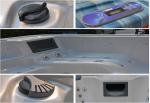 Acrylic whirlpool massage outdoor swim spa hot tub with 75pcs Jet pump, 38A,