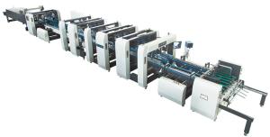 Wholesale 1mm-10mm Corrugated Box Folder Gluer Machine 250m/Min High Speed from china suppliers