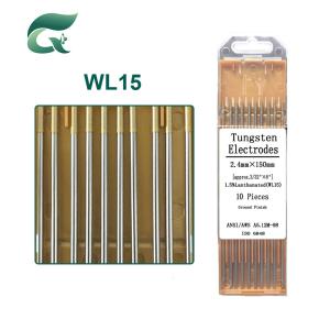 Wholesale Golden Yellow WL15 Lanthanum Tungsten Electrode 2.4mm from china suppliers