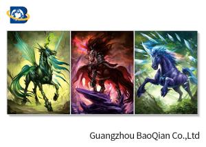 Wholesale Pet / PP 3d Horse Picture With Frames , Flipped Decorative Wall Art from china suppliers