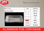 Rectangle Aluminum Foil Food Containers , L161 Aluminium Foil For Food Packaging