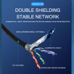 Communication Connecter Shielded Network Cable Custom Logo Cables Portable