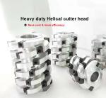 Aluminum Steel Helical Spiral Planer Cutter Head Mirror Surface