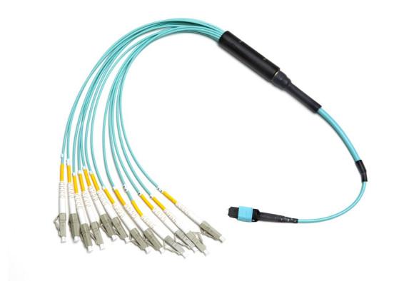 LSZH Fiber Optic Cable Patch Cord , 12 / 24 Core Lc Fiber Patch Cord For Patch