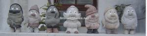 Wholesale Seven Dwarfs Granite Statues, Polished, 1 or more kinds granites mixed, Suits for Garden from china suppliers