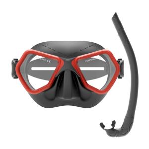 Wholesale Professional Grade Free Diving Mask and Snorkel Set with Anti-Fog Toughened Glass Lens Snorkel Mask Set from china suppliers