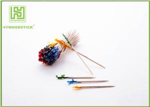 Wholesale Healthy Frilled Picks Cake Decorating Tools , Colorful Decorative Party Picks For Food from china suppliers