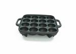 BSCI SGS Cast Iron Grill Griddle Takoyaki Grill Pan For Stovetop