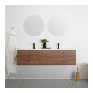 Wholesale Wall Mounted Customized Concrete Bathroom Vanity Cabinet Set with Cupboard and Mirror from china suppliers