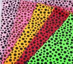 Polka Dot PU Faux Leather Soft Brush Bottom Polyurethane Fabric Leather
