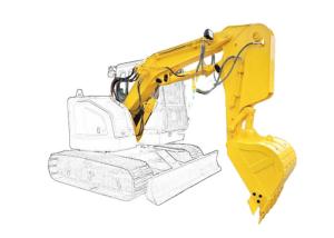 Wholesale Shaogang Q355B Excavator Shorten Arm Boom With Bigger Bucket And Bucket Cylinder from china suppliers