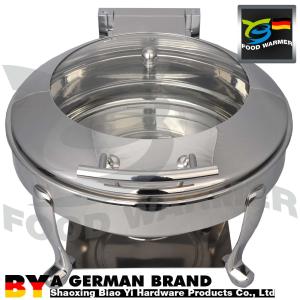 Wholesale Round Stainless Steel Chafing Dish Machanical Hinge System Easy Operation from china suppliers