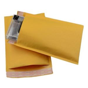 Wholesale Lightweight Yellow Kraft Bubble Mailers , Kraft Bubble Envelopes Shock Resistance from china suppliers