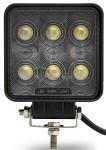 7D 10-30V high quality 18W PC lens Black led offroad work light 4x4 HCW-L18286