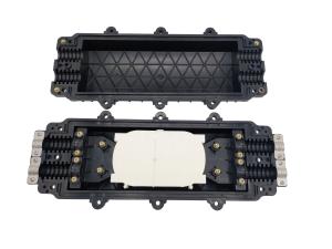 Wholesale ABS Inline Fiber Optic Splice Closure 144 Cores 2In 2Out Buried Aerial Manhole Enclosure from china suppliers