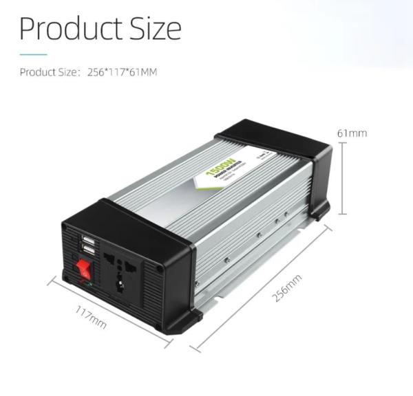 1.5KW DC AC Power Inverter 12v To 230V Solar Modified Sine Wave Inverter High