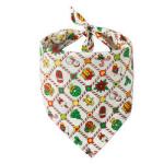 Washable Adjustable Plaid Dog Bandanas Cotton Checkered Dog Triangle Bandana