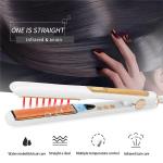 Gold Flat Iron Ceramic Tourmaline Infrared Keratin Protech Professional Hair