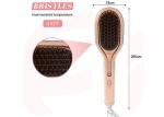 42W Electric Hair Brush Straightener PTC Heater Plastic Aluminum Material