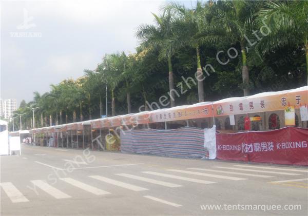 100 Percent Utilization Anodized Aluminum Frame Tents , Clear Span Fabric