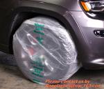 Heavy duty wheel bag masker tire storage bag, Disposable PE plastic tyre bag on