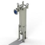 62KG Industrial-Grade 304 Stainless Steel Bag Filter Housing for Solid-Liquid