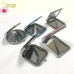 Hot Sale Portable Round Folded Compact Mirrors Rose Gold Silver Plated Pocket