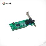 ODM Duplex Fiber Optic Accessories 100M Gigabit PCI-E LAN Card 1310nm