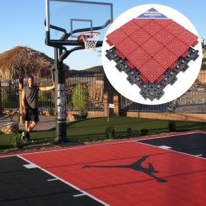 China 30.48*30.48cm Basketball Court Tiles PP Interlocking Sports Flooring on sale